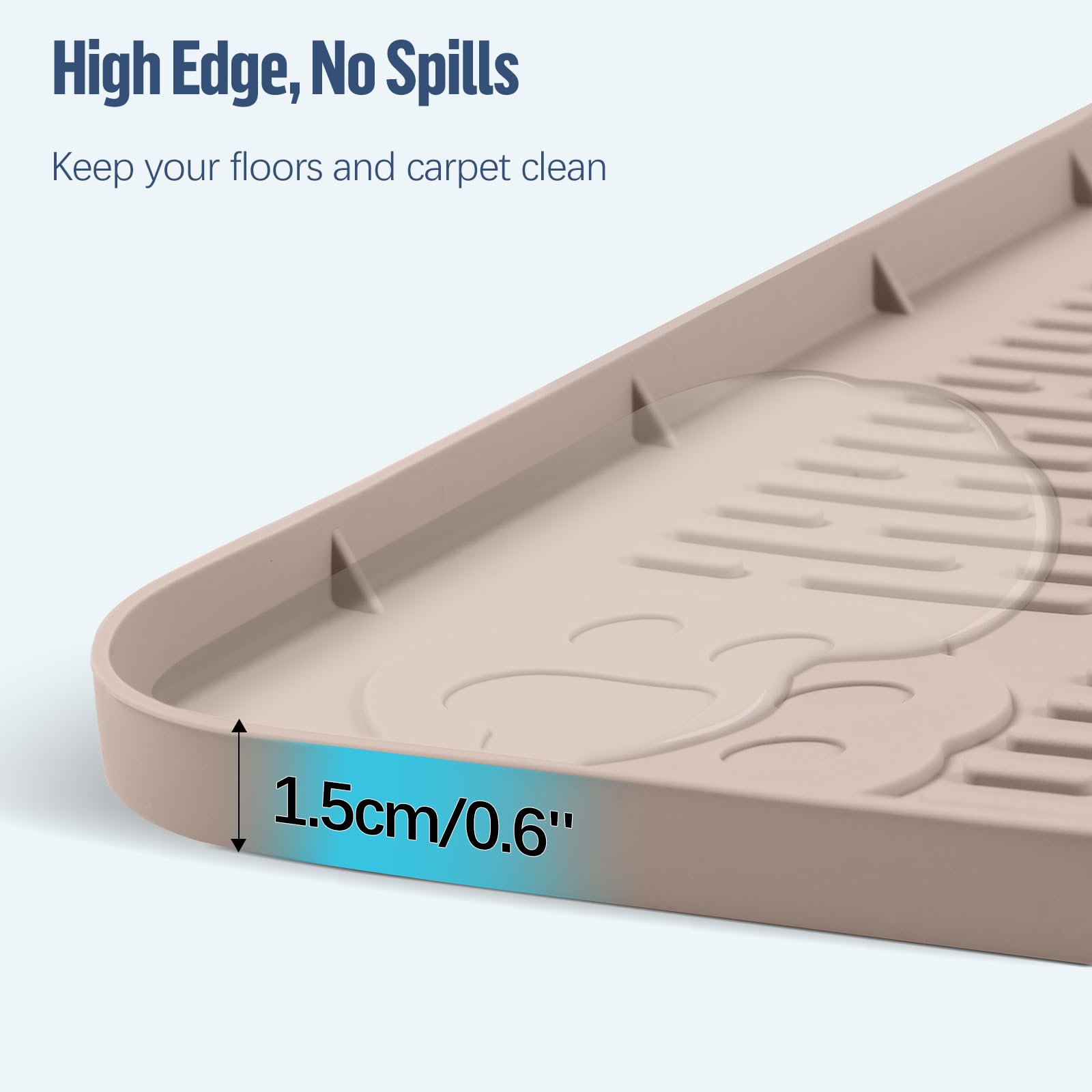 Bartuke pee pad holder silicone mat is easy to wipe and reuse.