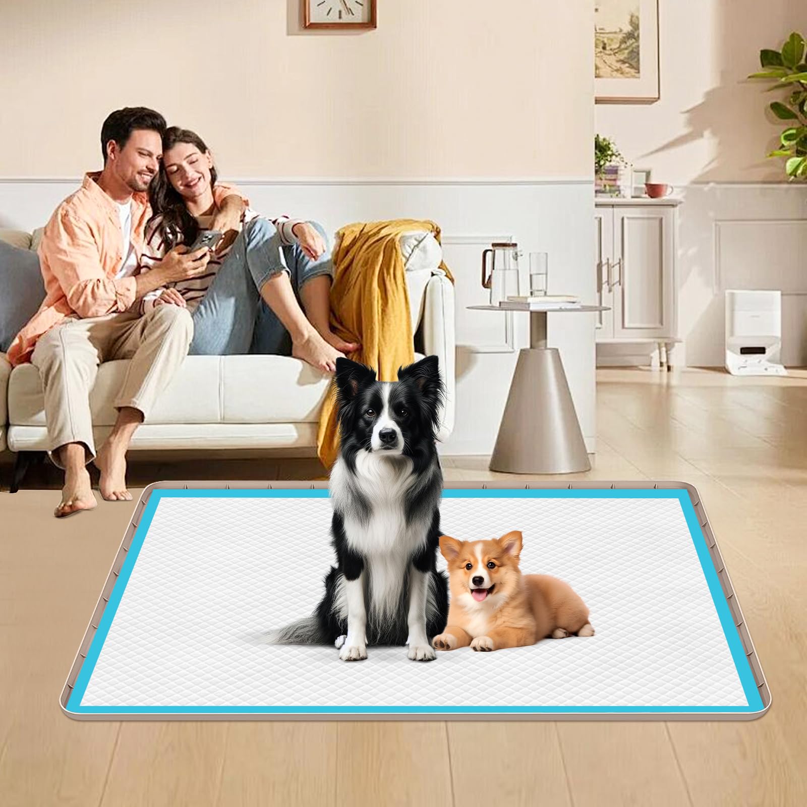 Bartuke pee pad holder fits most standard pads for versatile training setups.