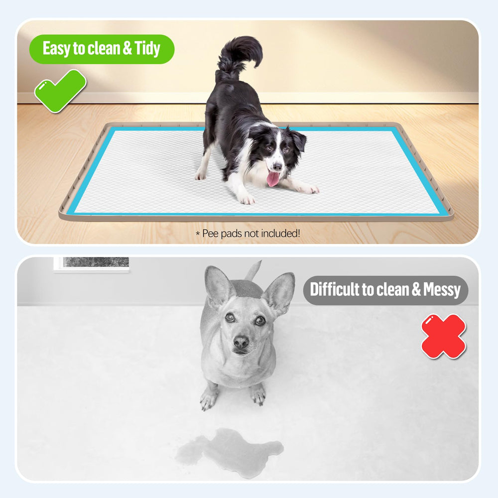 Bartuke pee pad holder high edge contains leaks to keep spaces clean.