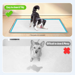 Bartuke pee pad holder high edge contains leaks to keep spaces clean.
