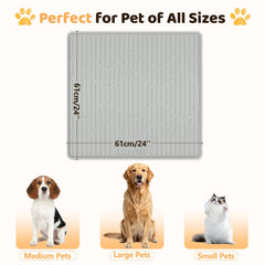Bartuke silicone cat-dog food mat easy-clean design, wipe and rinse after meals