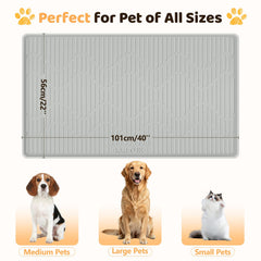 Bartuke foldable silicone mat folds compactly for travel.
