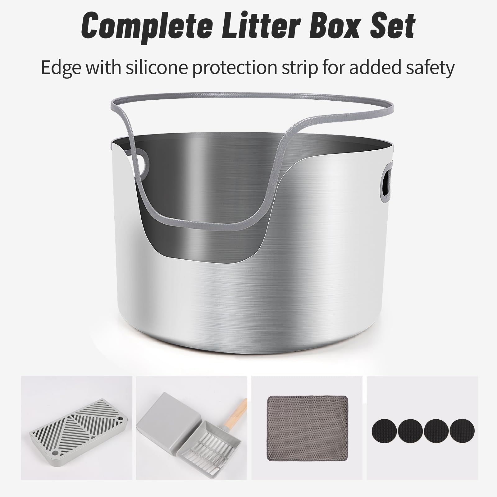 Bartuke hollow handles on litter box for easy transport