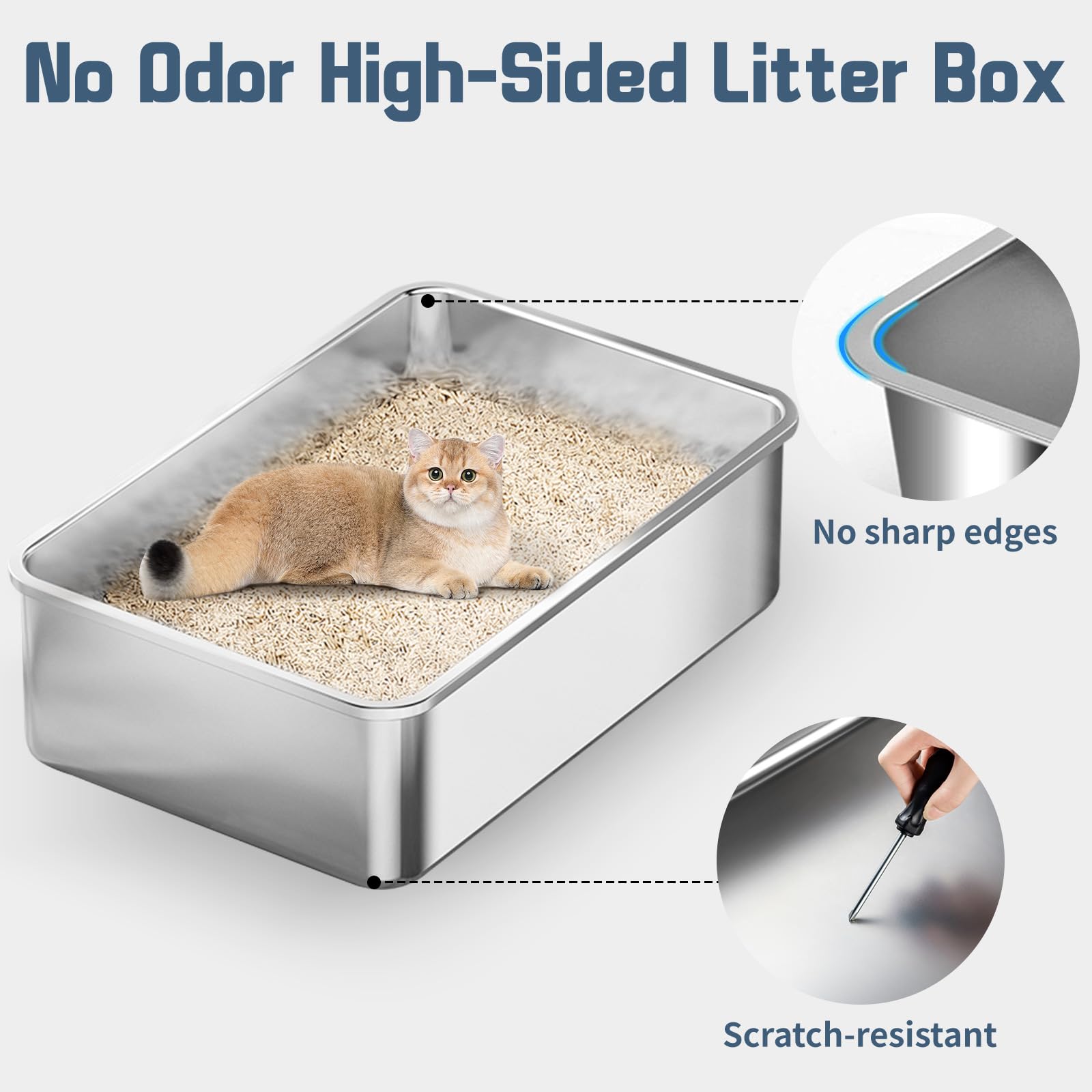 Bartuke odorless stainless steel box silhouette emphasizes odor-free design