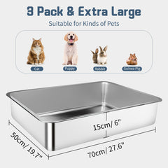 Bartuke XXL litter box top view highlighting interior space
