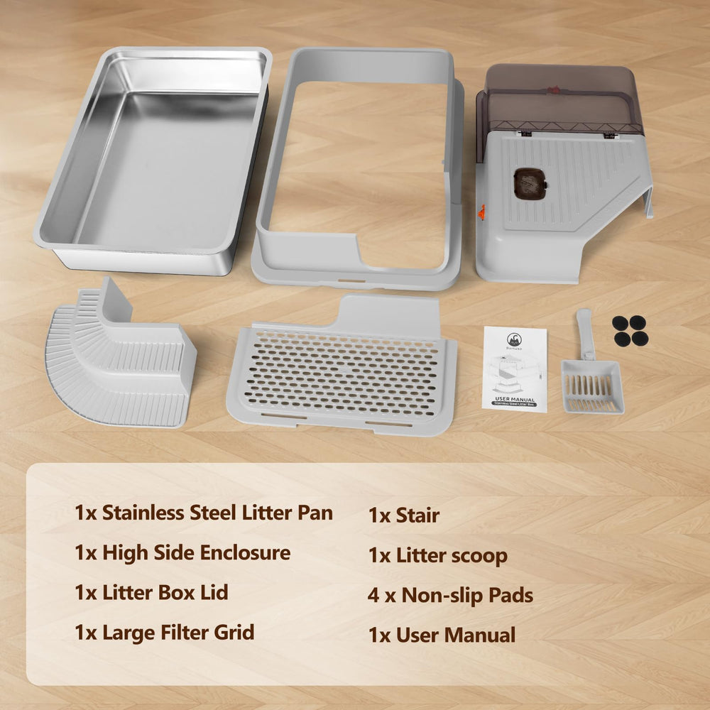 Bartuke XXXL 180 degree flip cover enabling rapid lid access for cleaning