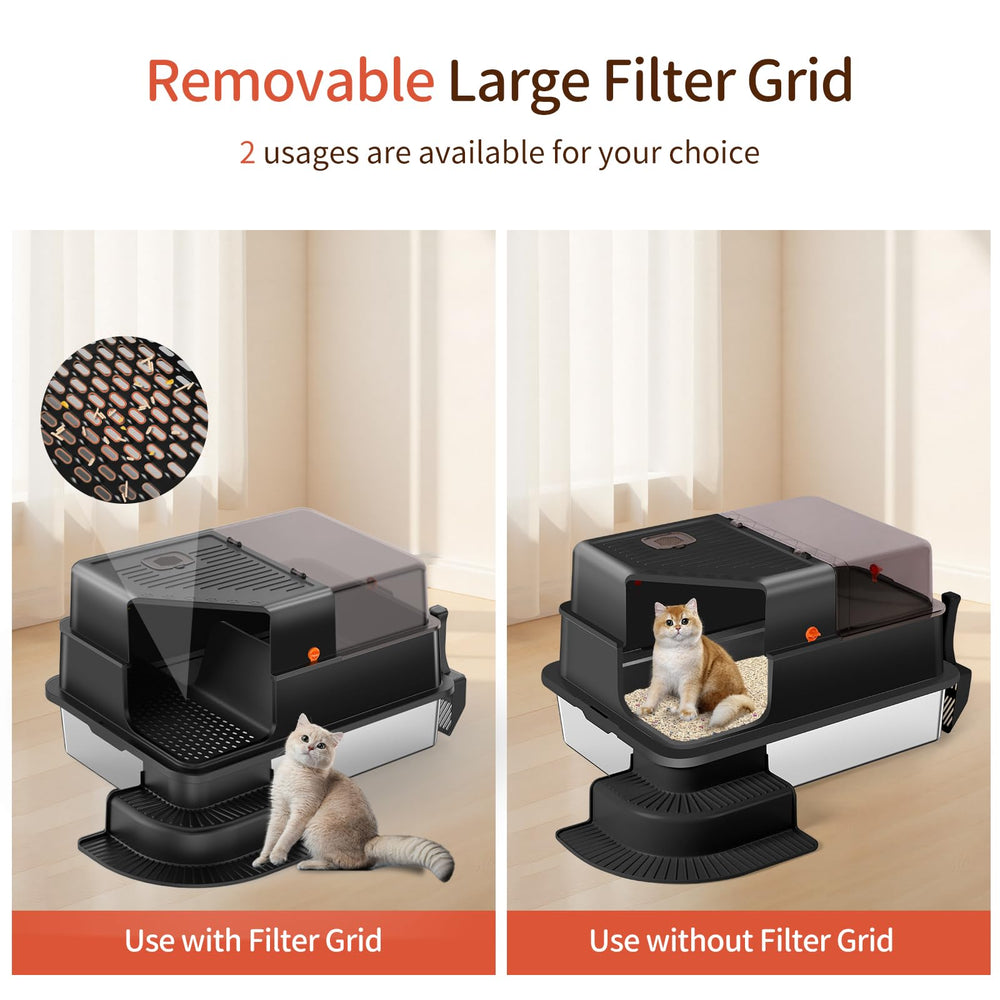 Bartuke XXXL filtered grid reduces litter scatter during use