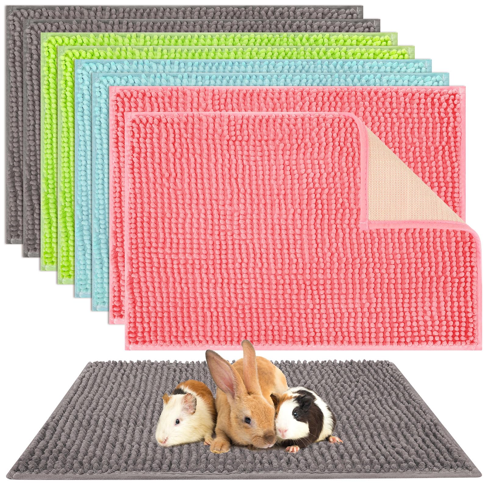 Barydat guinea pig cage liner color set shows soft, absorbent mats for clean habitats.