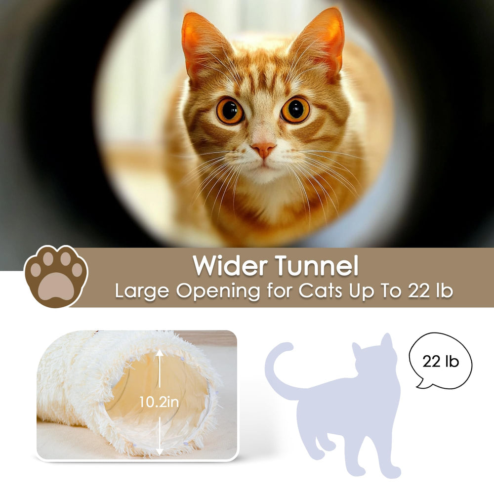 Baseola cat tunnel bed metal-frame construction ensures sturdy stability during games.