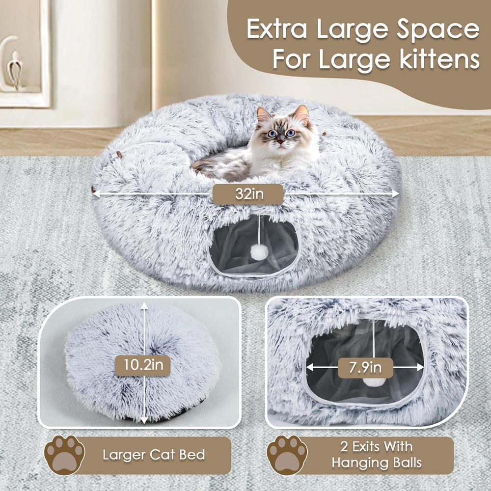 Baseola cat tunnel bed DIY configuration options enable flexible layouts