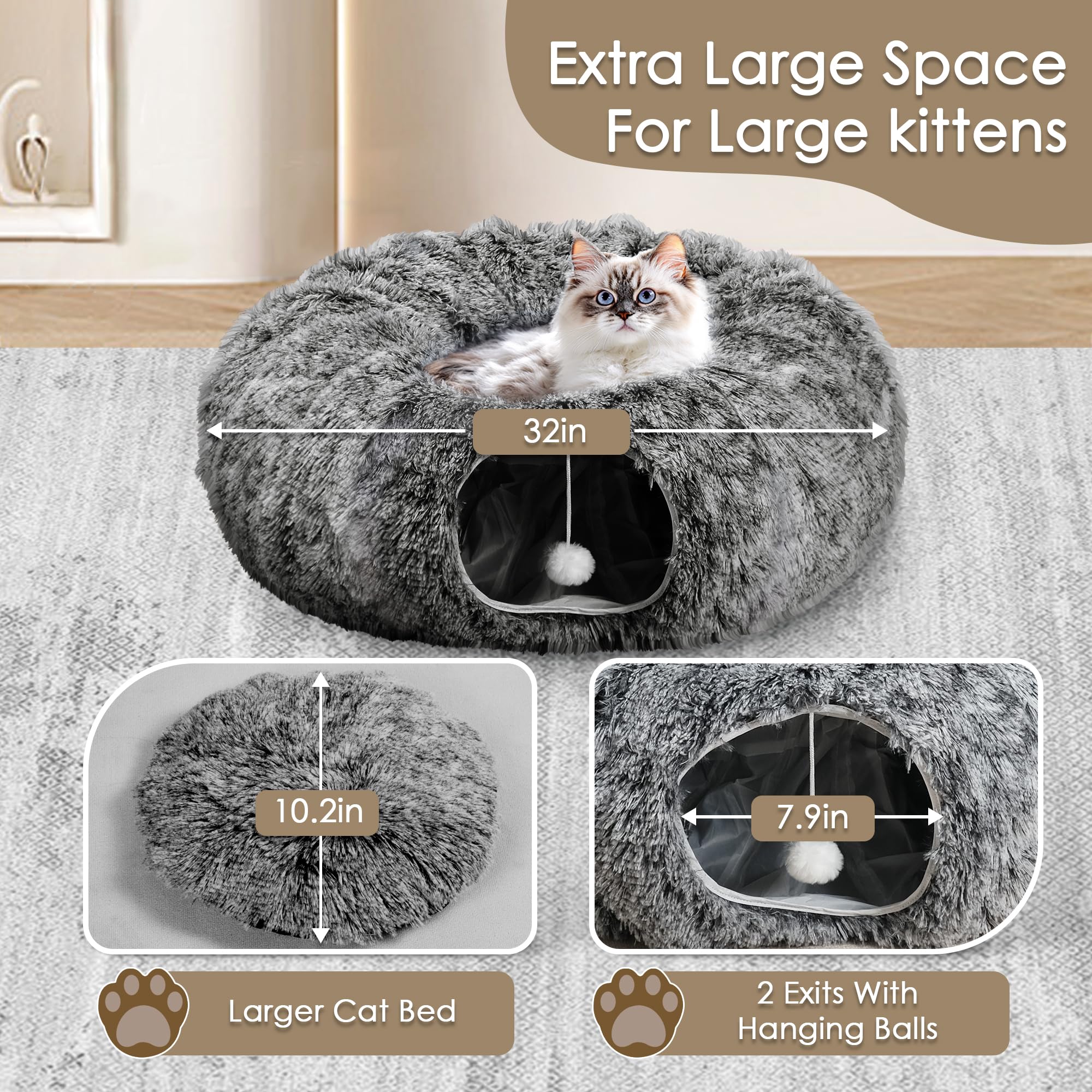 Baseola cat tunnel DIY customization demonstrates versatile shapes for optimal play.