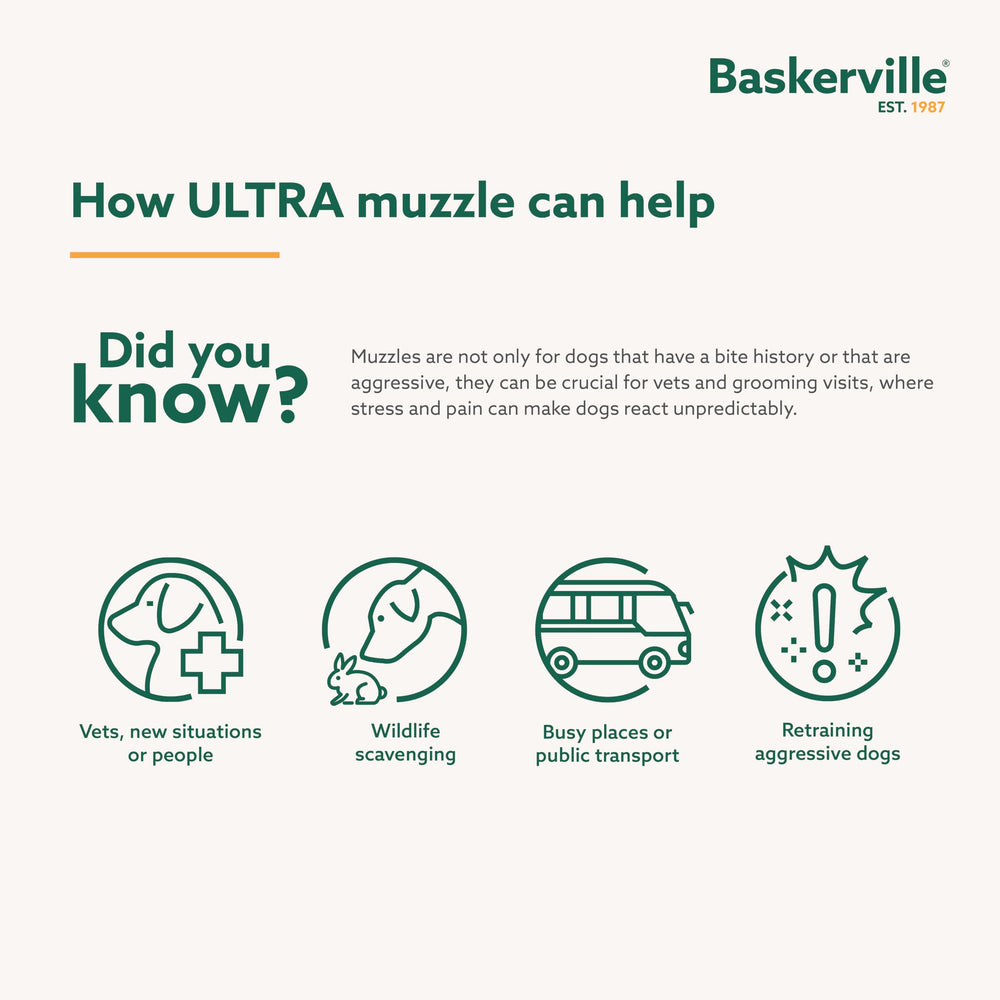 Baskerville Ultra Muzzle heat-shape fit demonstrates nose-specific customization