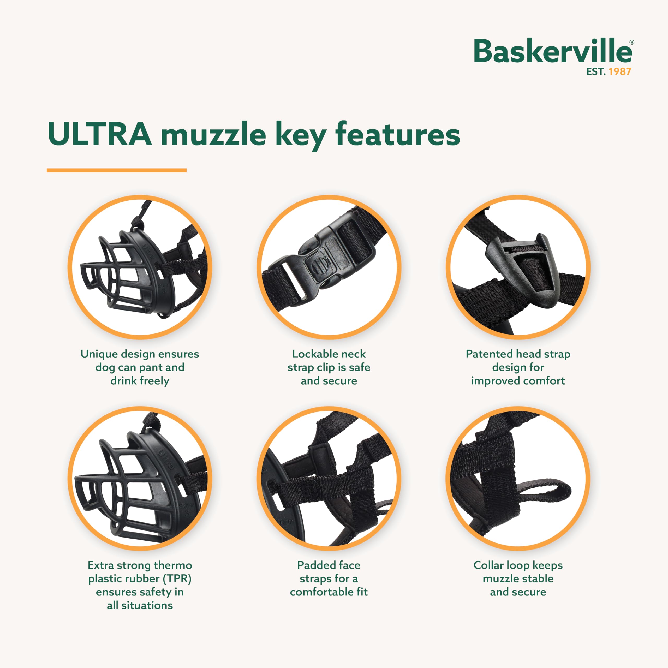 Baskerville Ultra Muzzle pant and drink compatibility for comfortable walks
