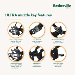 Baskerville Ultra Muzzle pant and drink compatibility for comfortable walks