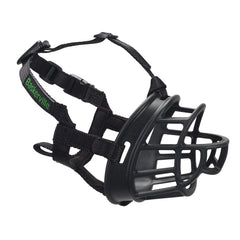 Baskerville Ultra Muzzle side view in black size 3 for controlled handling