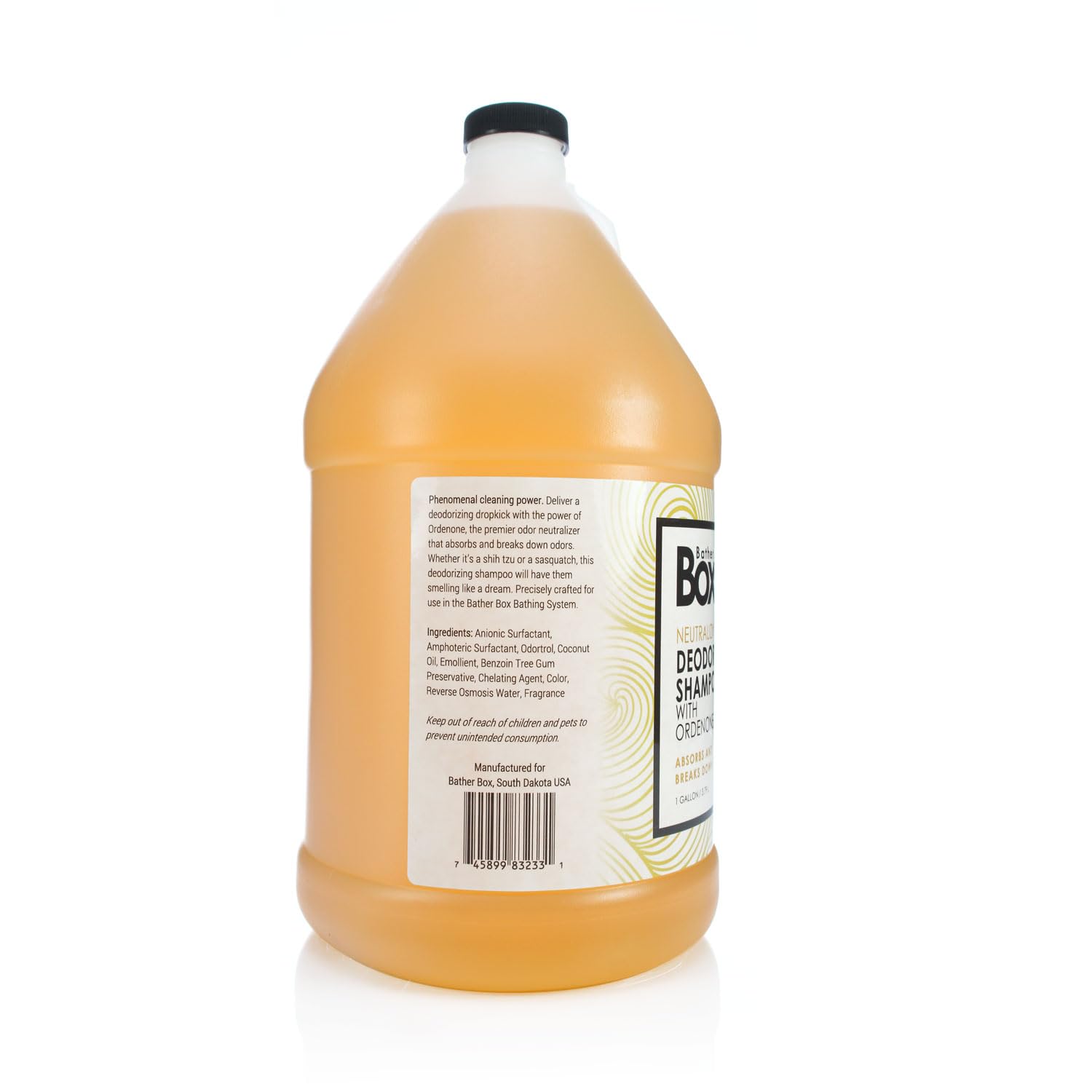 BatherBox deodorizing shampoo kennel odor image shows kennel odor control, neutralizing smells at the source.
