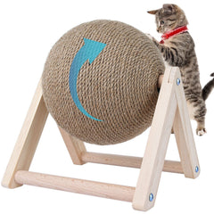 BATTIPAW cat-scratcher-sisal-ball: natural sisal ball to satisfy scratching urges and protect furniture.