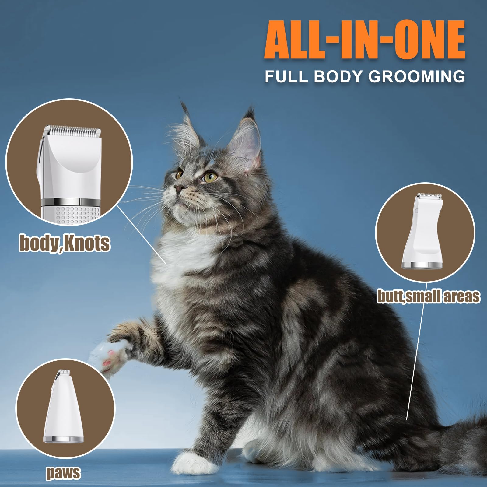 Bautrium detachable blade for easy cleaning after grooming.