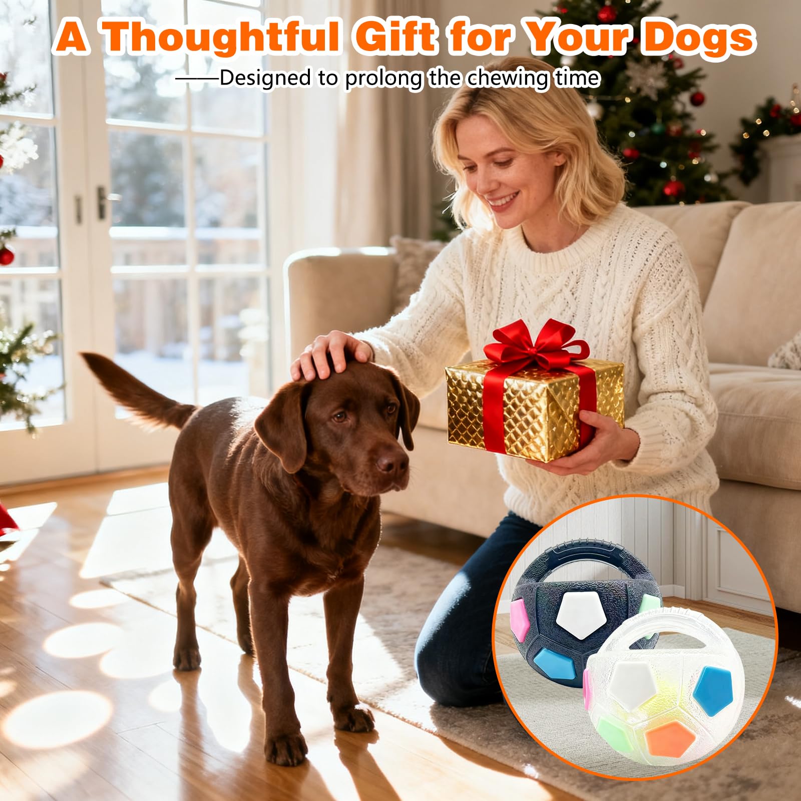 Baysea Mellow Ball sized for medium to large breeds for active play.