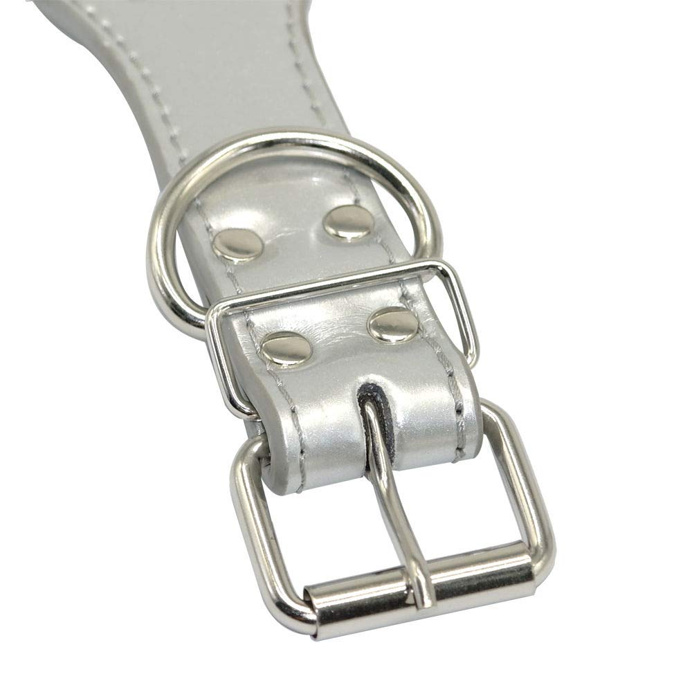Bbmmayy PU leather dog collar with rhinestones combines durability and glam everyday.