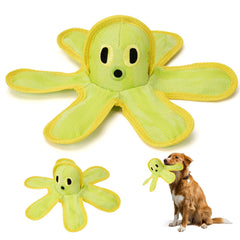 BBOM Octopus squeaky toy close-up showing bite-resistant mesh for tough chewers