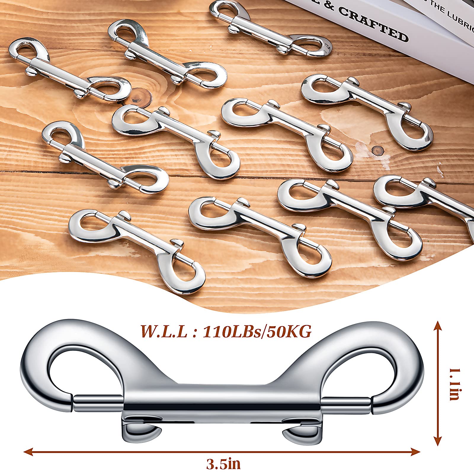 BBTO double-ended clip ideal for leash-to-collar connections and key rings