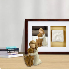 BC BINGO CASTLE dog angel figurine packaging box, ready gift for pet lovers