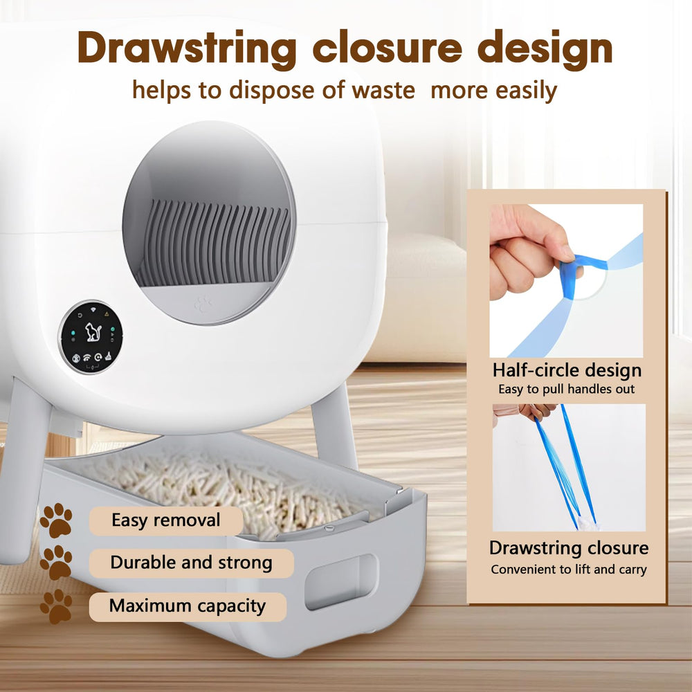 BCHARYA liner designed to fit ZeaCotio and Cumrige self-cleaning litter boxes.
