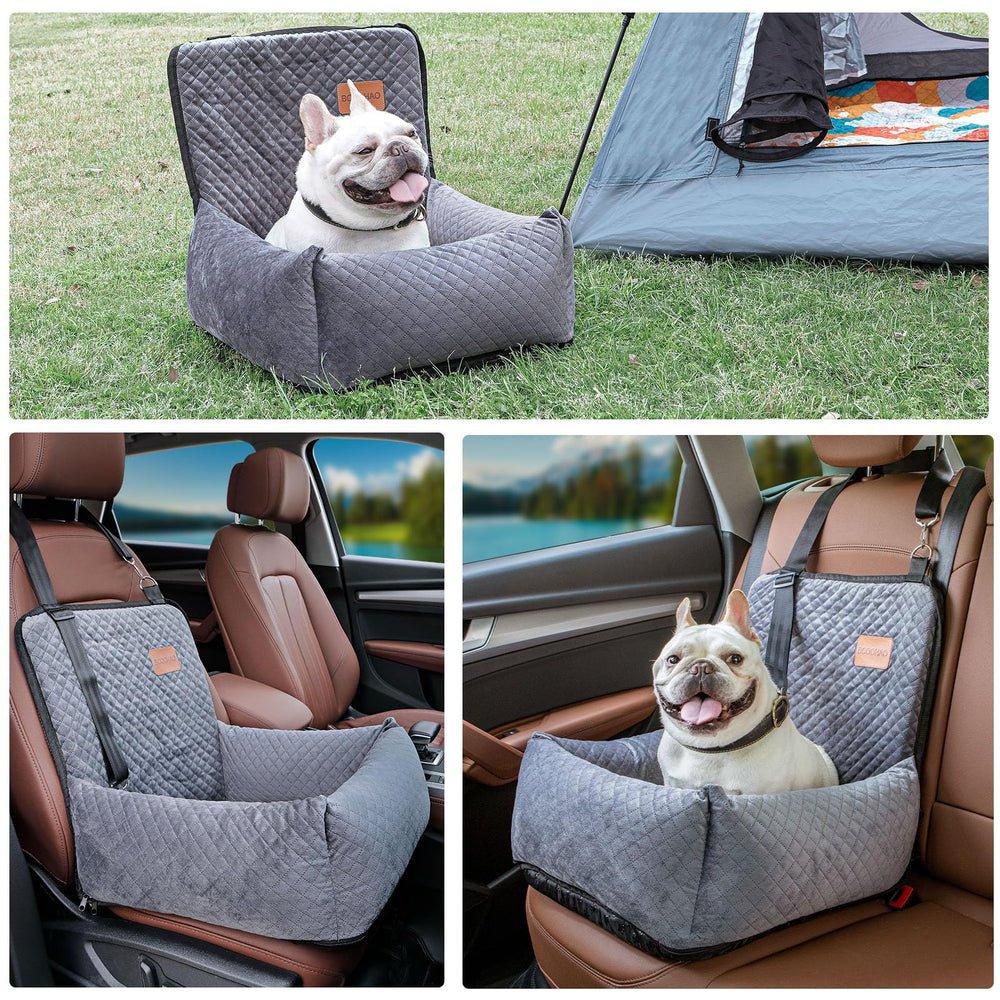 BCOCHAO 4cm seat belt attachment keeps the dog safely restrained