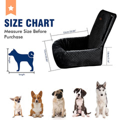 BCOCHAO dog seat booster in car installation for quick setup