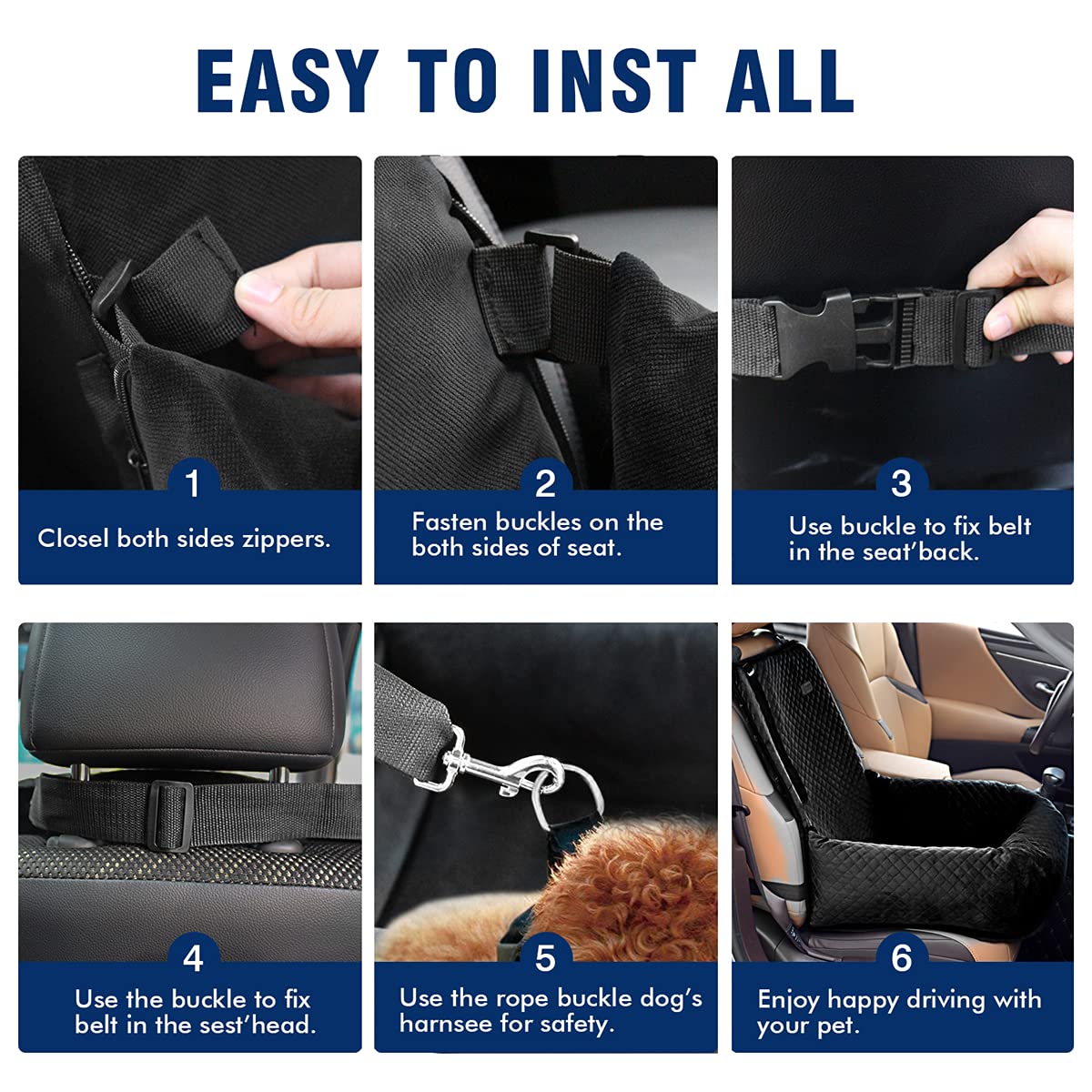 BCOCHAO dog seat booster indoor use as a comfortable dog bed
