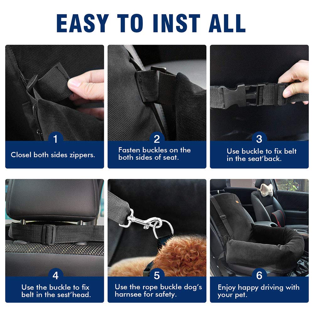 BCOCHAO multi-use design serves as car seat or indoor dog bed