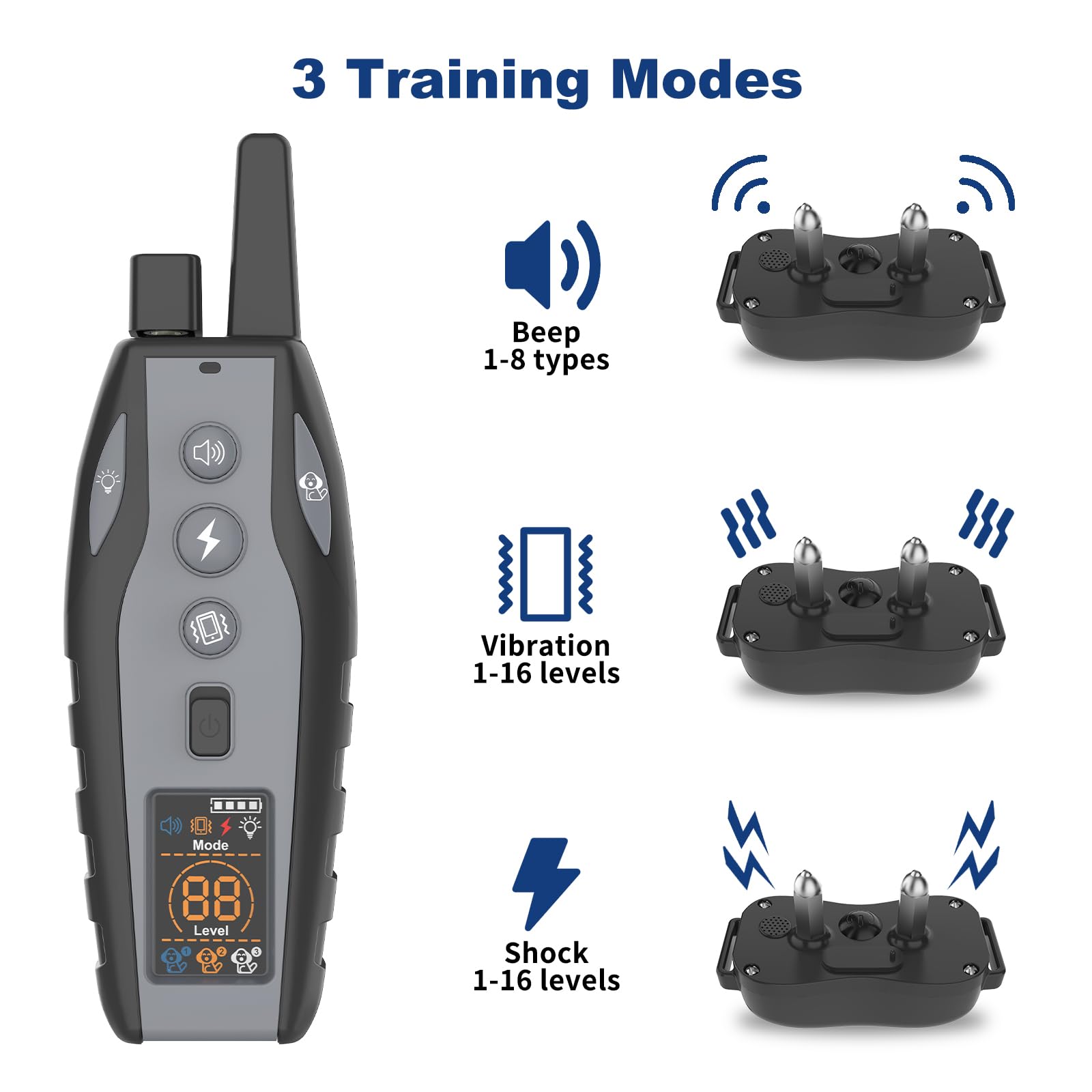 BCPETMY remote control demonstrates 3300 ft range for flexible outdoor training.