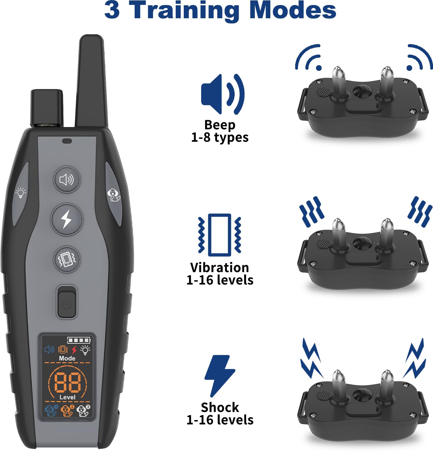 BCPETMY collar offers 3300 ft range for versatile outdoor training