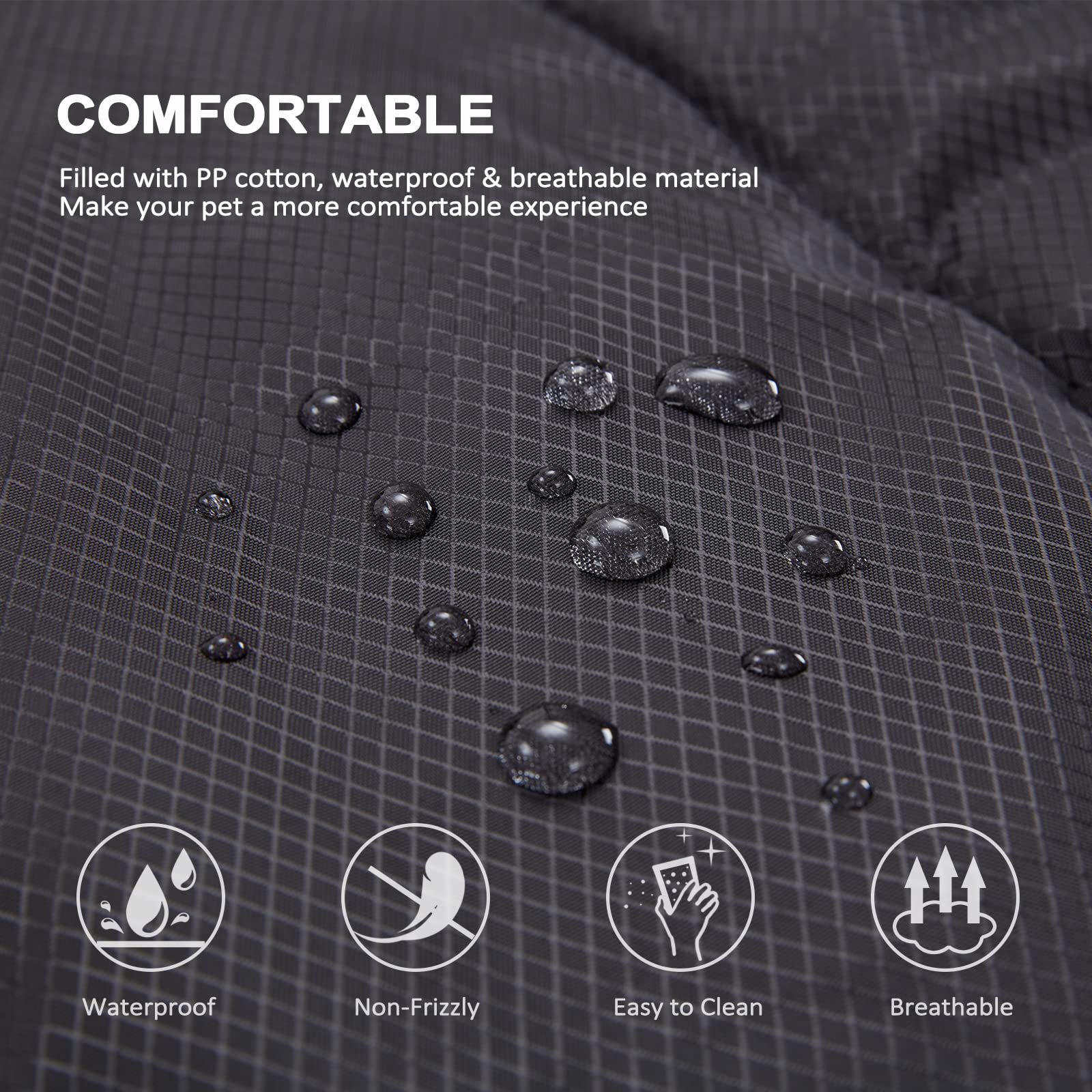 BDEUS waterproof Oxford fabric surface resists spills and odors