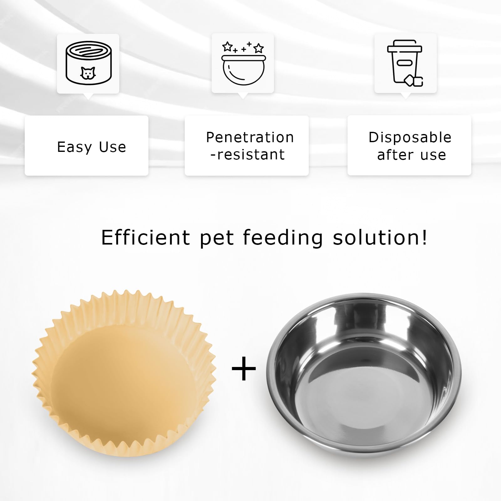 BeaAiwa khaki-brown-liner-detail highlights clean, leak-resistant feeding for wet food.