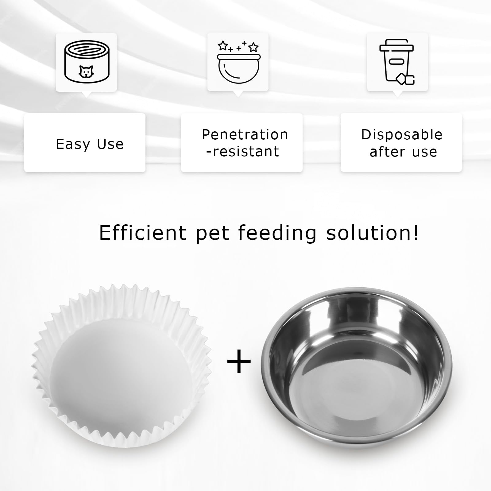 BeaAiwa-white-paper-bowl-liners-texture; secure, spill-free surface for wet food.
