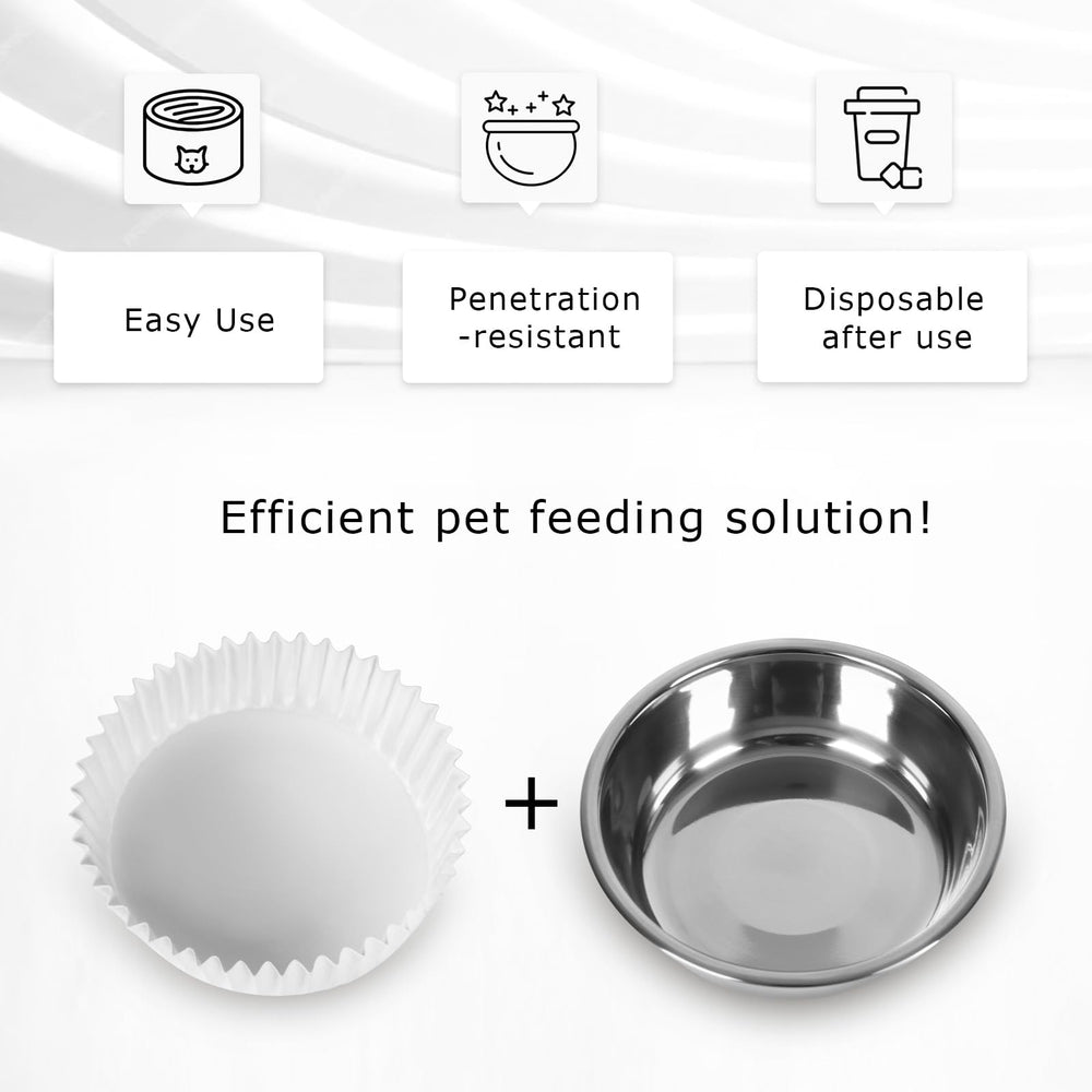BeaAiwa-white-paper-bowl-liners-texture; secure, spill-free surface for wet food.