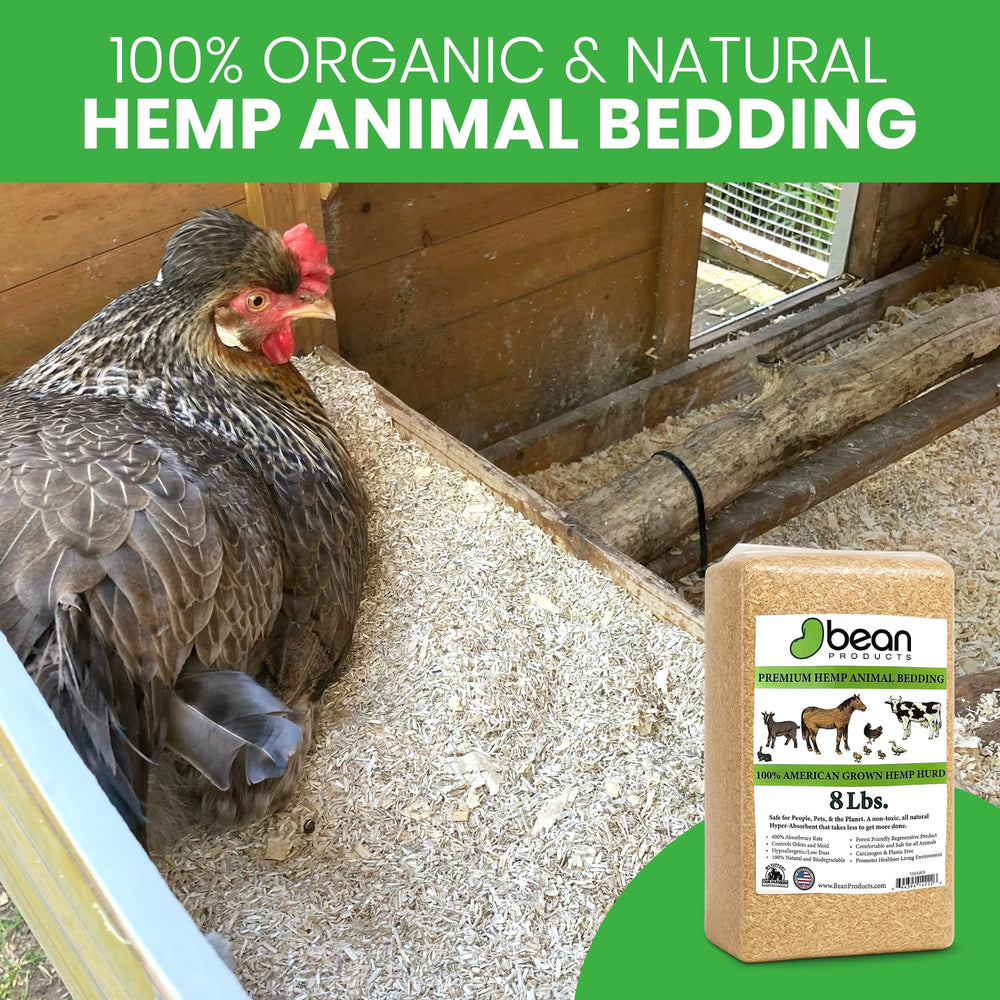 Bean Products hemp bedding dust-free texture improves air quality around pets