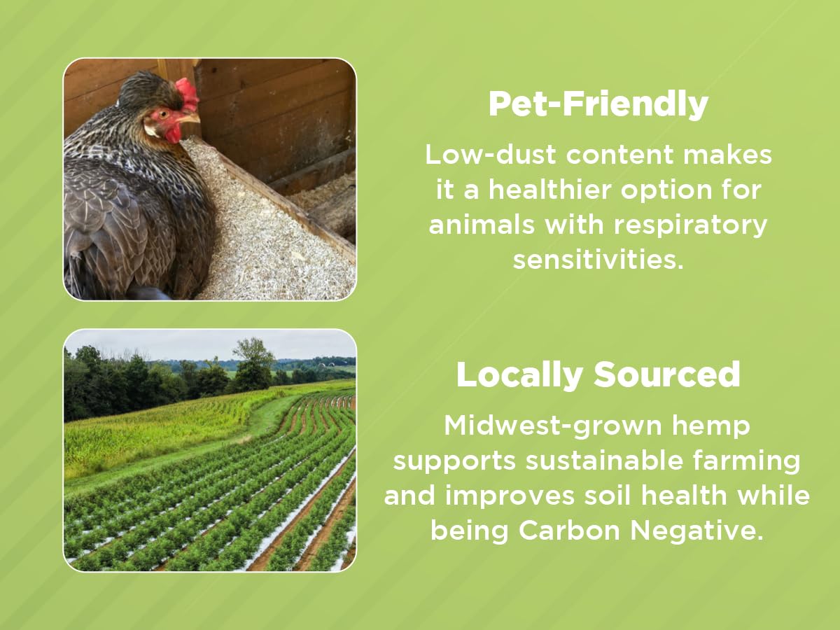 Bean Products hemp bedding rabbit-cage-dust-free supports respiratory health and easier cage maintenance.