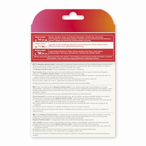 Beaphar Gentle Leader worn on dog during walking reduces pulling and calms outings