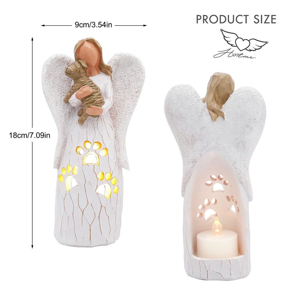 BEARAE loss-of-dog-sympathy-hand-painted-resin texture highlights craftsmanship
