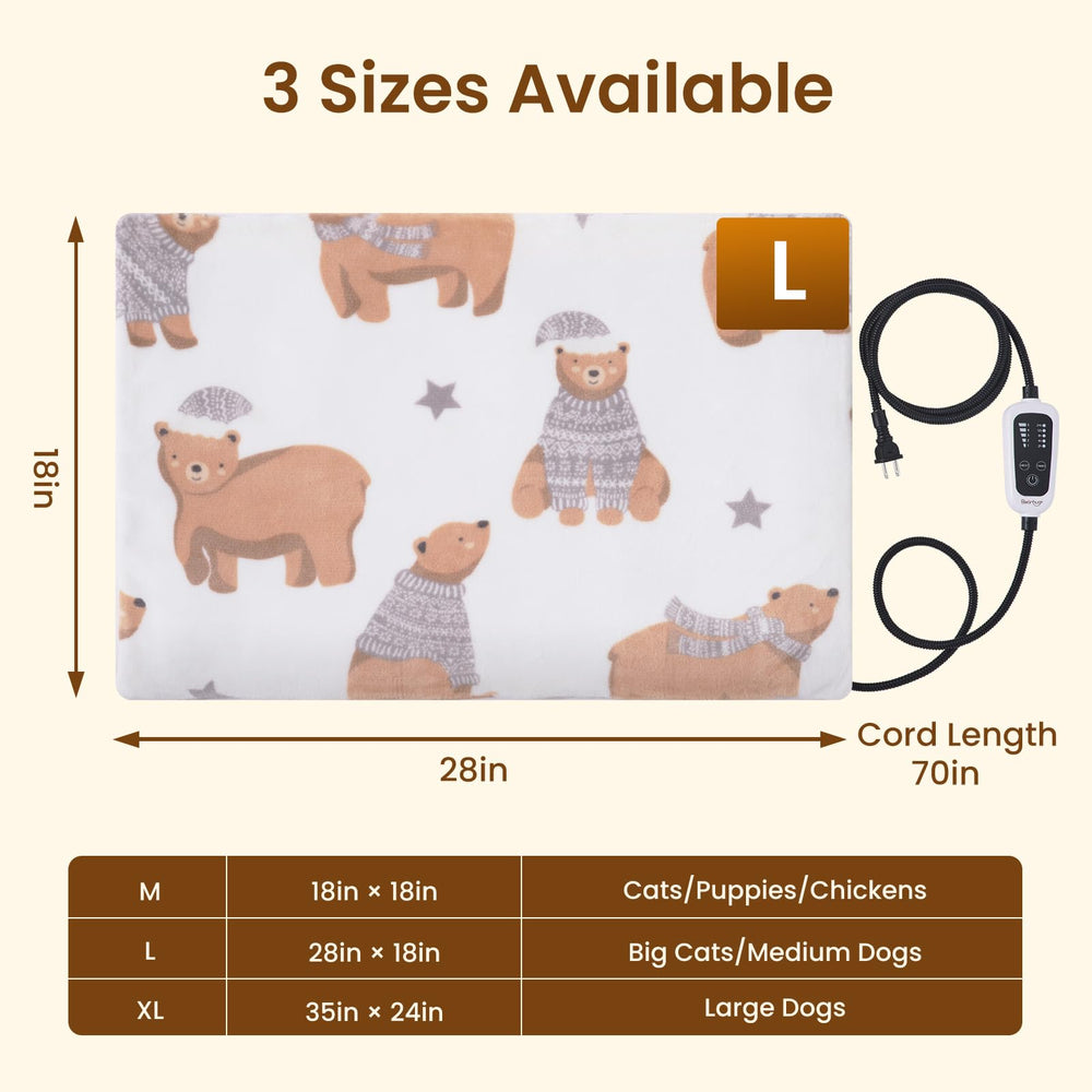 Bearhug heating pad comes gift-ready with protective covers and practical warmth