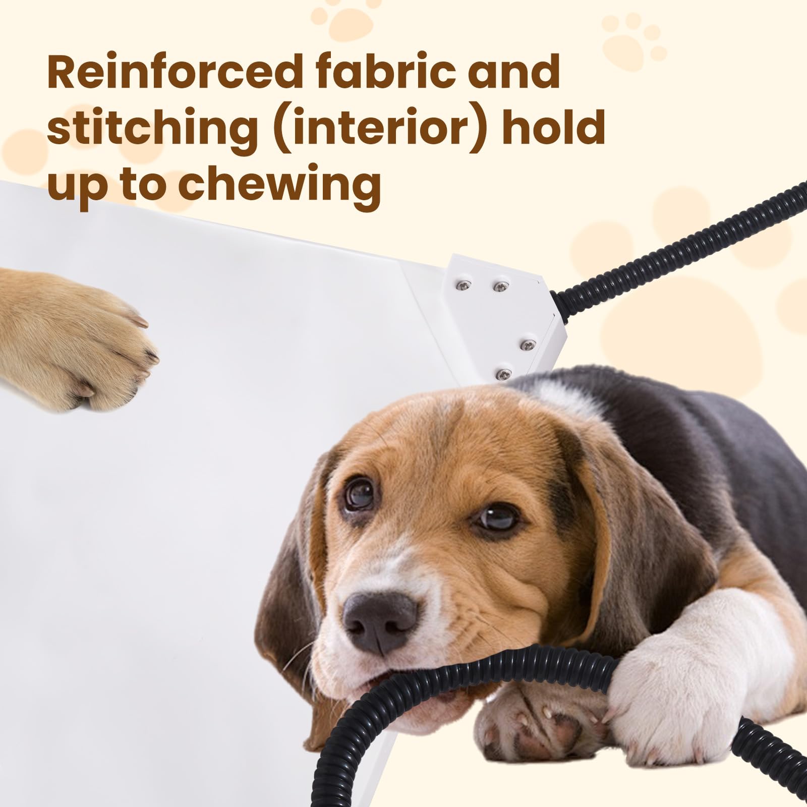 Bearhug steel-wrapped cord combines safety, durability, and chew resistance