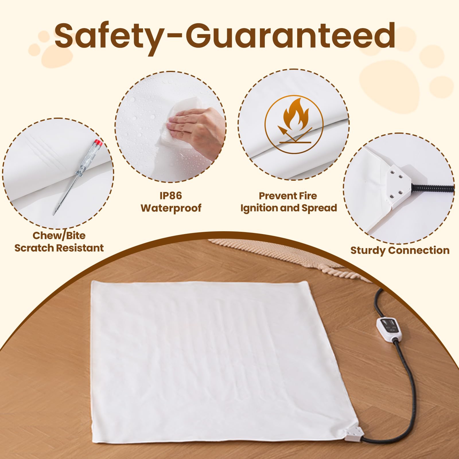 Bearhug waterproof surface endures spills and outdoor use for versatile warmth