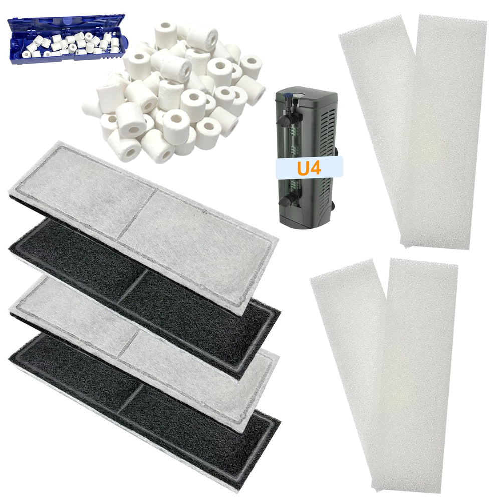 Beaufan foam pads 4pcs capture debris for clearer aquarium water.