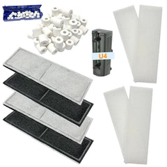 Beaufan foam pads 4pcs capture debris for clearer aquarium water.
