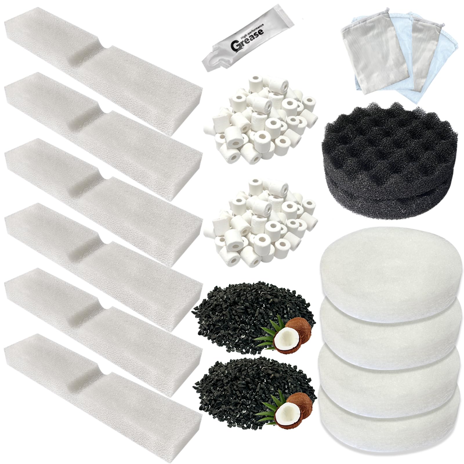 Beaufan mesh-bags-closeup demonstrates easy media replacement for cleaner tanks.