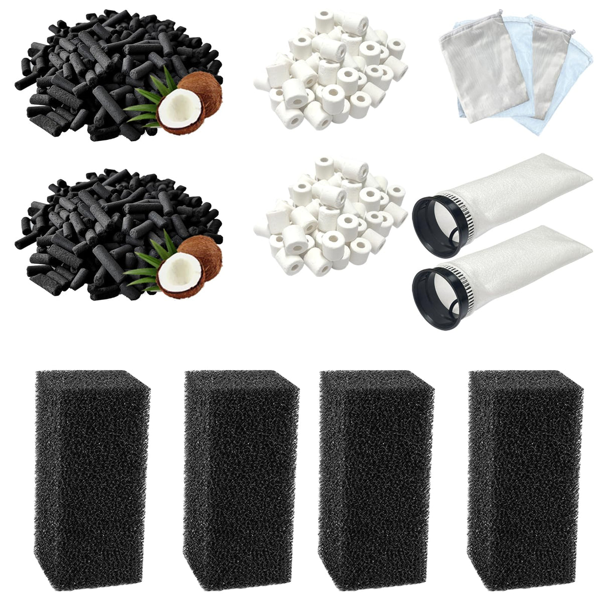 Beaufan Waterbox AIO sock 225 micron filters fine particulates for clearer water.