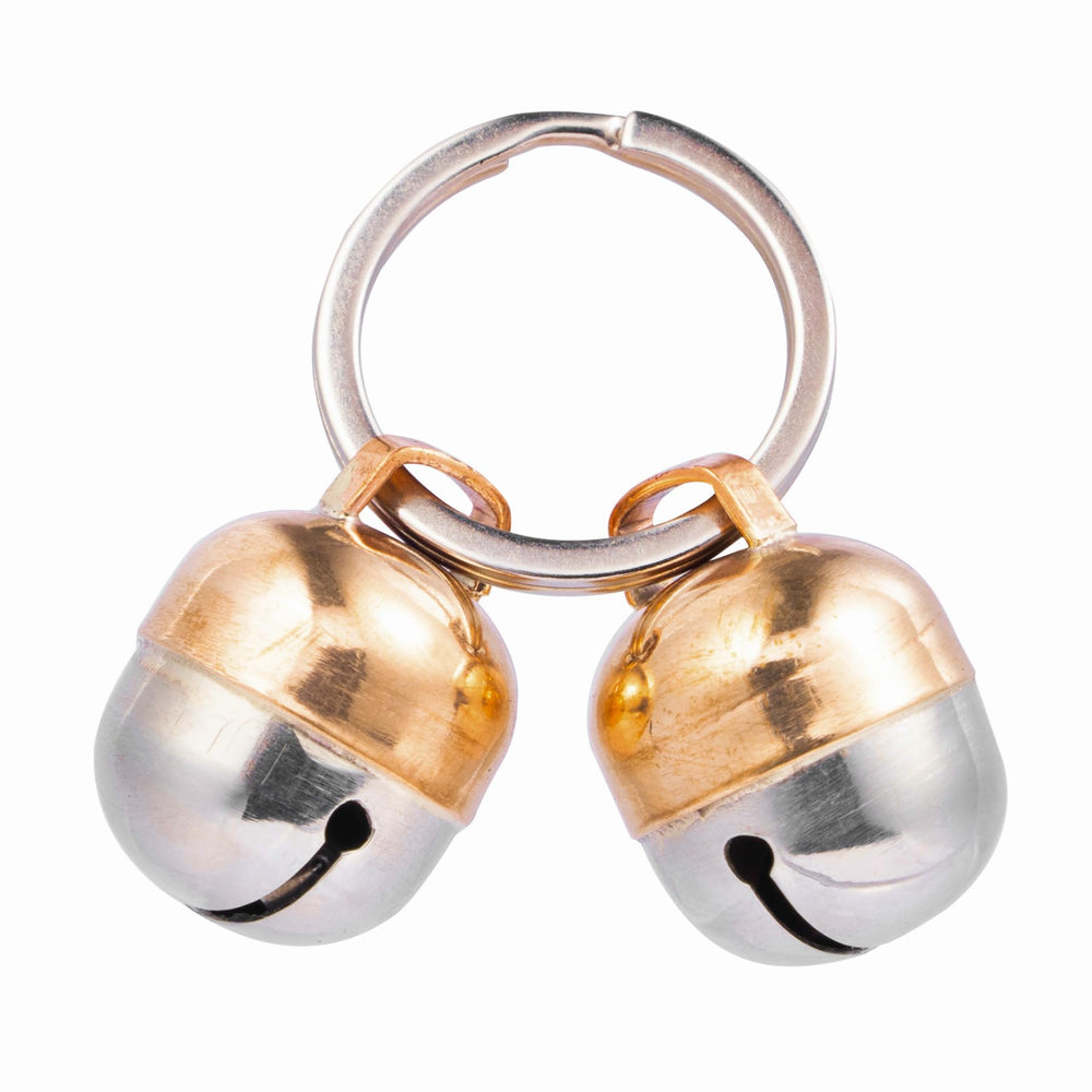 Beau's Bells 2 Extra Loud copper bell close-up showing handmade craftsmanship and bright ring.
